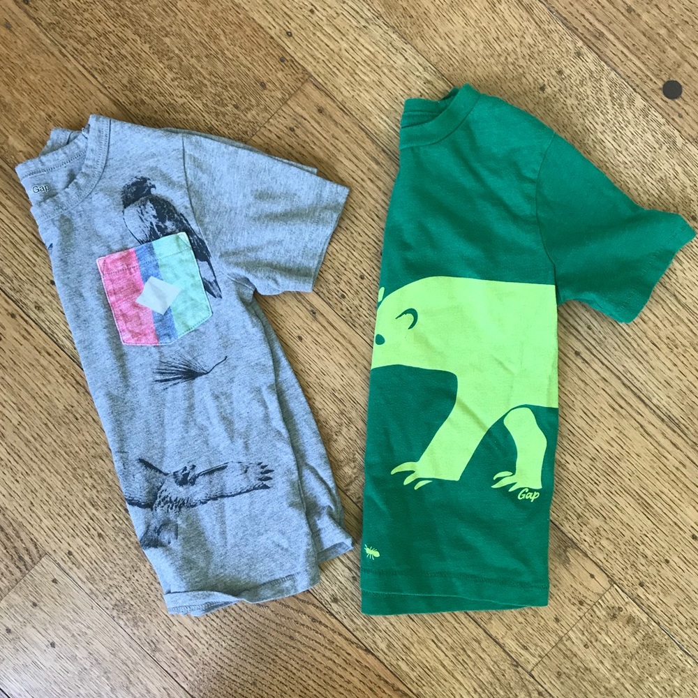 Two Size 4T Gap T—Shirts, Both Perfect Condition